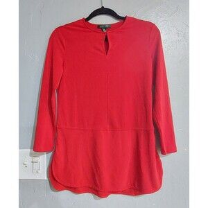 Lauren Ralph Lauren Tops Blouse, Women's XS Style Tunic, 16.5 Inch Of Armp To...